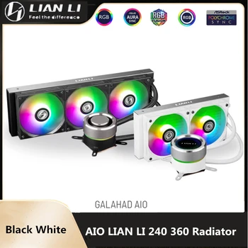 LIAN LI Víz Hűtő KÉSZLET, 240/360MM Radiátor Beépített, multifunkciós készülék működik, A CPU lehűl, Használt 12Cm 120MM Ventilátor