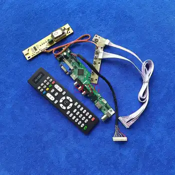 HDMI-kompatibilis VGA-AV USB LCD meghajtó vezérlő kártya Készlet LVDS 30-Pin 2CCFL 1280*800 LTN154X5/LTN154X9/LTN154XB Analóg Jel