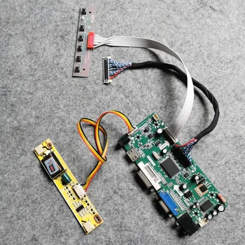 VGA DVI LCD kijelző vezérlő tábla 2-CCFL DIY kit LVDS 30 Pin-M. NT68676 A CLAA215FA03/S LQ164M1LA4A/B képernyőn, 1920*1080