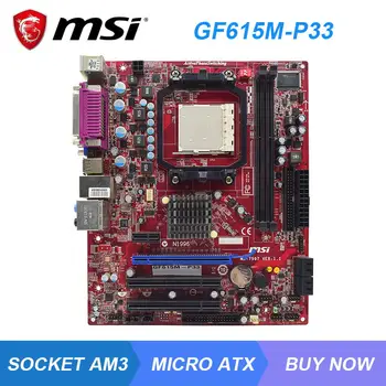 MSI GF615M-P33 Socket AM3 NVIDIA NF6100-430 Asztali Alaplap DDR3 Memória egyértelműen lemaradt a sata2 PCIe X16 Micro ATX Támogatás Athlon X2/X3/X4 PROCESSZOR
