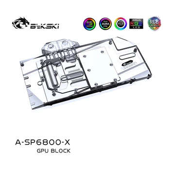 Bykski 6800 GPU vízhűtéses Blokk A Sapphire Radeon RX6800 Nitro+, GPU Hűtő Folyadék Hűtés, EGY-SP6800-X