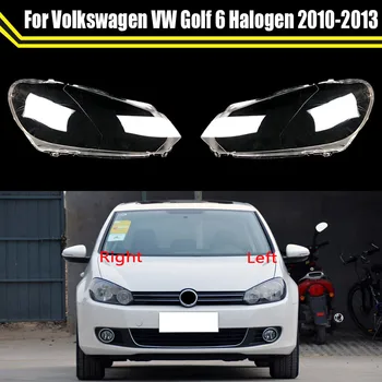 A Volkswagen VW Golf 6 Halogén 2010 2011 2012 2013 Első Fényszóró Fedelét, Lámpa, Fényszóró Fedelét Shell Maszk Lámpabúra Üveg Lencse