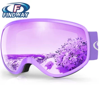 Findway Gyerek Sí Szemüveg 100% - os UV Védelem Anti-köd a Sí Snowboard Egyéb Téli Sport a Gyerekek Snowboard Szemüveg 3-8 Év