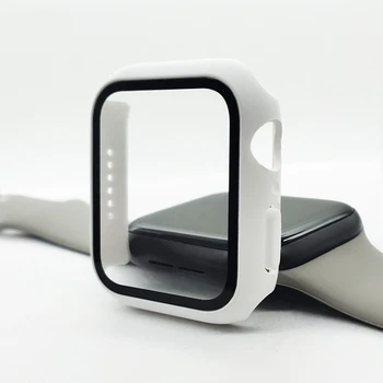Üveg+tok Apple Óra Serie 6 5 4 3 2 1 SE 44mm 40mm iWatch Esetben 42mm 38mm Lökhárító képernyővédő fólia+Fedél Nézni Accessorie