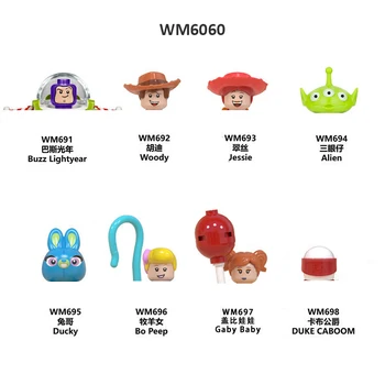 WM6060 Toy Story Buzz Lightyear Hu Di Három Szeme Összeállított Épület-Blokk, Játékok a Gyerekek Kis Részecske minifigura Blokkok Játékok