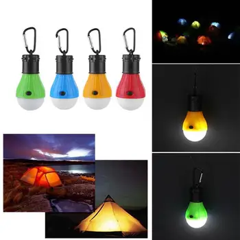 Kültéri Mini Kemping Sátor Lámpa 3-Színű Hordozható Vízálló LED Lámpa Sürgősségi Kemping Lámpa Jel Erős/gyenge Fény SOS Fény