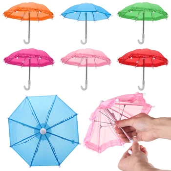 Baba Esőkabát Aranyos Csipke Mini Esernyő Babák Esernyők Miniatűr Királyi Ajándék 18 Inch Toys Babaház Kiegészítők, Dekoráció