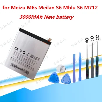 Magas Minőségű 3000mAh BA712 Akkumulátor Meizu M6s Meilan S6 Mblu S6 M712Q/M/C M712H Kiváló Minőségű Akkumulátor+Tracking + Eszközök