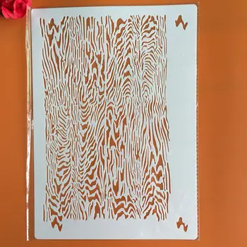 A4 29 *21 cm Fa, gabona DIY Stencil Falon Festmény Scrapbook Színezés Dombornyomás Album Dekoratív Papír Kártya Sablon,fal