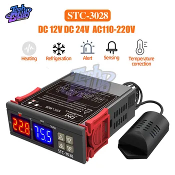 STC-1000 STC-3008 STC-3028 Hőmérséklet-szabályozó Termosztát Páratartalom Hőmérő Páratartalommérő XH-W1411 DC12V AC110-220