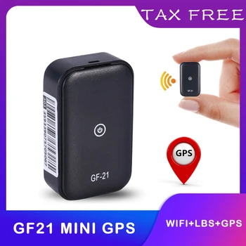 GF21 Mini Gps Automatikus Tracker Alkalmazás Anti-as évekből származnak Apparaat Spraakbesturing Opname Lokátor Nagy Felbontású Microfoon Wifi + kg + Gps