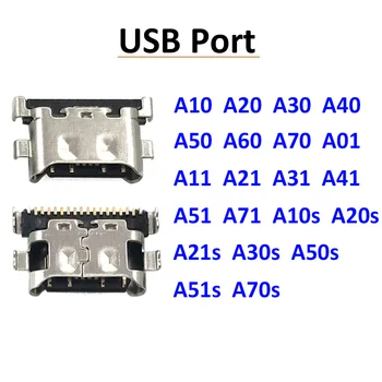 2db C-Típusú USB Töltő Jack Csatlakozó Töltő Port Samsung A20 a30-as A50 A70 a51-es A71 A21s A01 A30s A50s A20s A11 A21 A31 A52