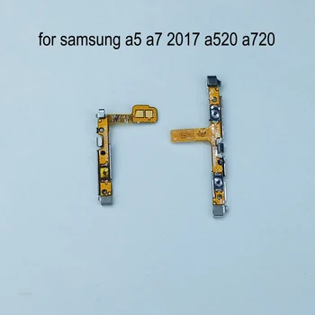 Samsung Galaxy A5 2017 A520 A520F A7 2017 A720 A720F Eredeti Telefon Ház Hatalom Hangerő Gomb Le Gomb Flex Kábel