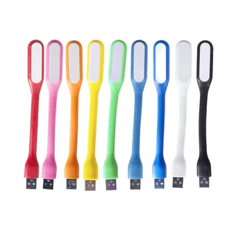 Mini Hordozható USB-Könyv Könnyű Olvasmány Lámpa 5V 1.2 W Szuper Fényes LED Lámpa Teljesítmény Bank PC Laptop Notebook