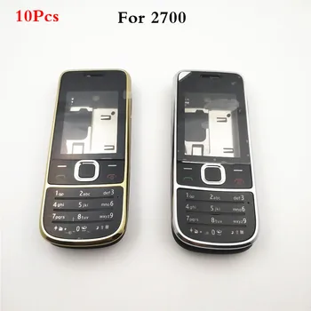 10db/Sok kiváló Minőségű, Teljes Teljes Mobil Telefon Ház tok Nokia 2700 2700c angol Billentyűzet