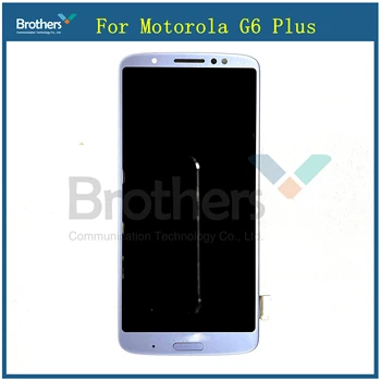 A Motorola Moto G6 Plus LCD Kijelző érintőképernyő Digitalizáló Moto XT1926 LCD Közgyűlés érintőképernyő a Telefon Ujjlenyomat