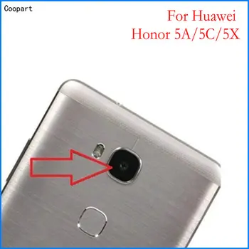 2db/sok Coopart Új Hátsó Hátsó Kamera objektív üveg csere Huawei Honor 5A 5C 5X / honor5A/5C/5X a Matrica felső minőség