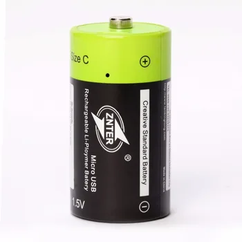 ZNTER 1,5 V-os újratölthető akkumulátor 3000mAh C méretű Micro USB újratölthető lítium-polimer akkumulátor orvosi berendezések akkumulátor