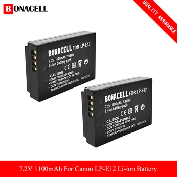 Bonacell LP-E12 Akkumulátor Canon EOS M100, Lázadó SL1, EOS100D, EOS M, EOS M2, EOS M10, EOS M50 tükör nélküli Digitális Fényképezőgép L70
