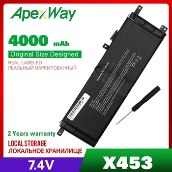 Apexway B21N1329 Laptop Akkumulátor ASUS D553M F453 F453MA F553M P553 P553MA X453 X453MA X553 X553M X553B X553MA X403M X503M