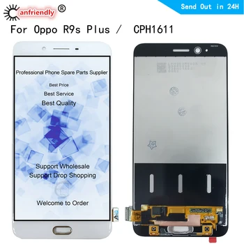LCD Az Oppo R9s Plusz CPH1611 Képernyőn Érintse meg Érzékelő Digitalizáló A Keret Közgyűlés Az OPPO R9S Plus Kijelző Csere