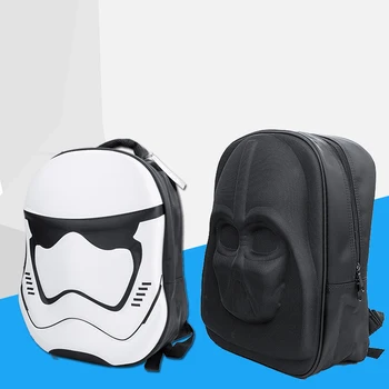 Divat 3D-s Star Wars Hátizsák Darth Vader Hátizsák a Tizenéves Hátizsák lányoknak iskola táskák, laptop hátizsák férfi Mochilas