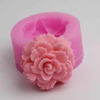 3D Nagy virágok, rózsa szappan penész csokoládé torta díszítő eszközök DIY sütés fondant szilikon öntőforma