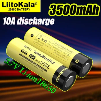 1-10DB LiitoKala Új Lii-35-ÖST 18650 3,7 V 3500mAh Újratölthető Lítium Akkumulátor LED-es Elemlámpa