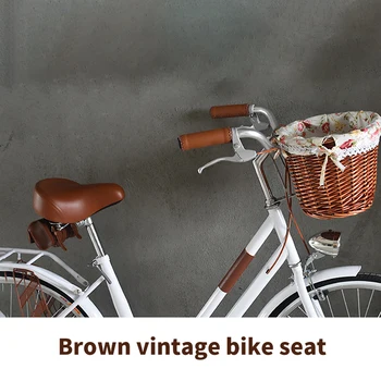 Vintage Retro Bőr Kerékpár-Nyereg, Ülés Custion Országúti Kerékpár MTB Sport Nyereg, Brown Kerékpár Kerékpár Nyereg Kerékpár Ülés Vintage Ülés