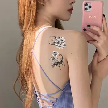Kis Friss Tetoválás Matricák Harajuku koreai Tetoválás Matricák Verejték-bizonyíték Lélegző Body Art Tattoo Vízálló, tartós