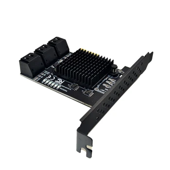 PCIe SATA Kártya PCIe X1 SATA Gen3 88SE9215 6 gb / s-os Bővítő Kártya, Beépített Nyolc-Port SATA3.0 Lemez Kelő Kártya Tömb Kártya