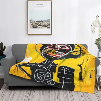 Jean Michel Basquiat Beach-Fedezze Fel Strand Törölköző Ágytakaró 135 Szőnyeg Hálózsák A Fiúk Fedezni Kanapé Flanel Takaró
