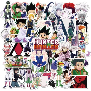 50 Db/csomag Rajzfilm Anime Hunter X Hunter Graffiti Matricák Laptop Kerékpár Gitár Gördeszka Bőrönd Matrica Gyerek Játékok