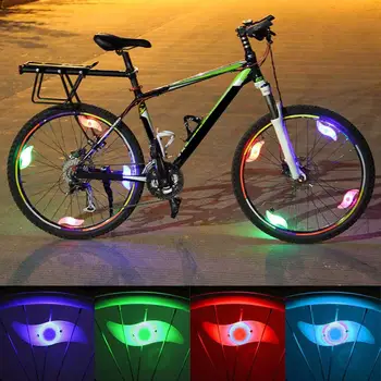 Vízálló Kerékpár Beszélt Fény 3 világítási mód LED Kerékpár Kerék Lámpa könnyű telepítés kerékpár biztonsági figyelmeztető lámpa Kerékpározás Tartozékok