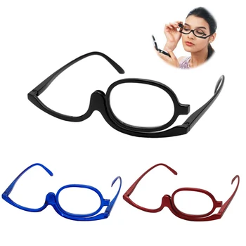 A nők Nagyító Szemüveg, Smink Olvasás Üveg Összecsukható szemű Olvasó Üveg PC Keret +1.0~+4.0 Gyanta Lencse