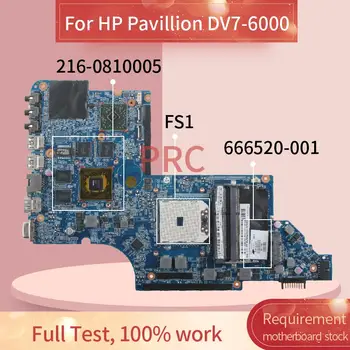666520-001 666520-001 A HP Pavilion DV7-6000 Notebook Alaplap 216-0810005 DDR3 Laptop alaplap