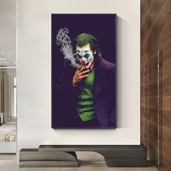 A Joker Film Poszter Wall Art Vászon Festmény Wall Art Nappali lakberendezés (Nincs Keret)