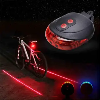 Weimostar elemet Tartalmazza Vízálló Kerékpár Kerékpár hátsó Lámpa 5 LED-es Biztonsági Figyelmeztetés MTB Országúti Kerékpár Hátsó Lámpa 2 Lézerek 3 Mód