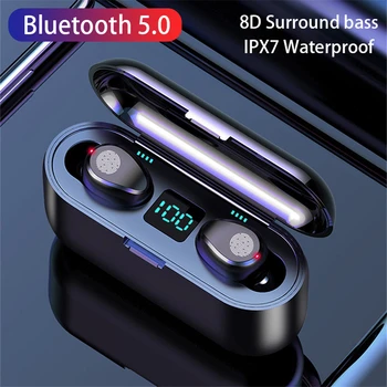 Új TWS Bluetooth Fülhallgató Vezeték nélküli Binaurális Sport Mini Vízálló in-Ear 5.0 Bluetooth Headset Telefonok Xiaomi Huawei