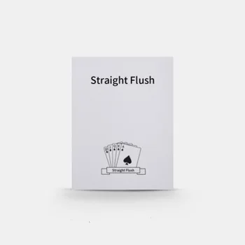 Straight Flush-Kártya Trükkök Utca Közelről Magia Kártya Jelenik Meg, Eltűnnek Magie A Mentalizmus Illúzió Trükkök Kellékek, Kiegészítők