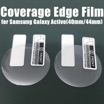 2db 3D Teljes Ívelt Védőfólia Samsung Galaxy Óra Aktív 2 Edzett PET Puha Képernyő Védő Active2 40mm 44mm