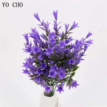 YO CHO művirágok gyöngyvirág esküvői dekoráció Igazi Kapcsolatot műanyag virág, csokor Zöld Fű, Növények