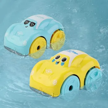A gyermekek Fürdő Víz Játék Játékok ABS Óramű Autó, Rajzfilm, Jármű, Baba Fürdő Játék Gyerekeknek Ajándék Kétéltű Autó Fürdőszoba Úszó Játék
