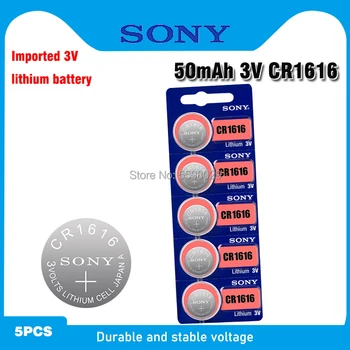 5db CR1616 DL1616 BR1616 ECR1616 5021LC L11 L28 gombelem érme Akkumulátor nézni 3V CR1616 Sony Lítium akkumulátor