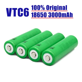 100%.Original.recargable.VTC6.18650.batería.de litio,3,7 V-3000mAh,para.US18650.VTC6.30A, park, linterna, herramientas.
